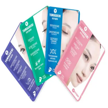 Маска для лица с экстрактом алоэ YAMAGUCHI Aloe Mask